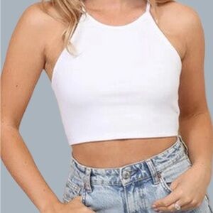 White Crop Top